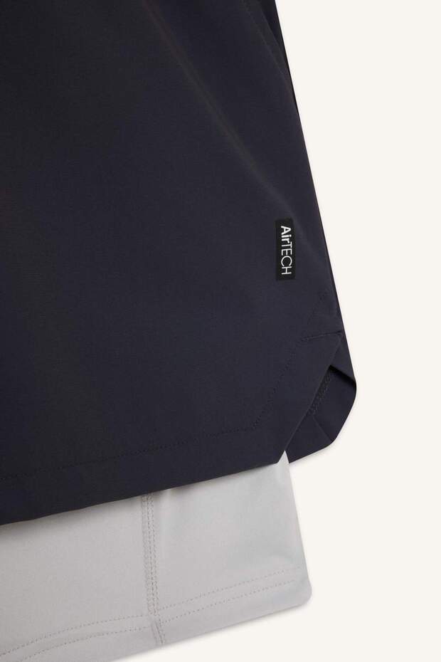 DeFactoFit Slim Fit Dar Kesim Sporcu Kısa Paça Şort E9365AX25AU - 8