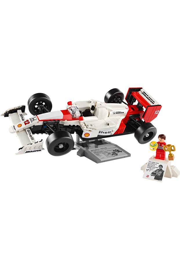 ® Icons McLaren MP4/4 ve Ayrton Senna 10330 -Yetişkinler için Koleksiyonluk Model Yapım Seti (693P) - 3