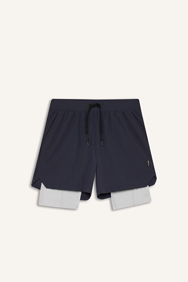 DeFactoFit Slim Fit Dar Kesim Sporcu Kısa Paça Şort E9365AX25AU - 7