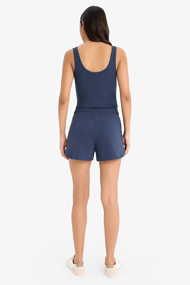 Relax Fit Beli Bağcıklı Kısa Şort E5853AX25SM - 7