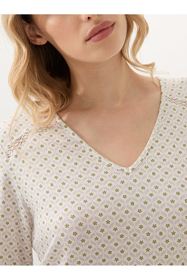 Kadın Gecelik 51961 - Baskılı - 6