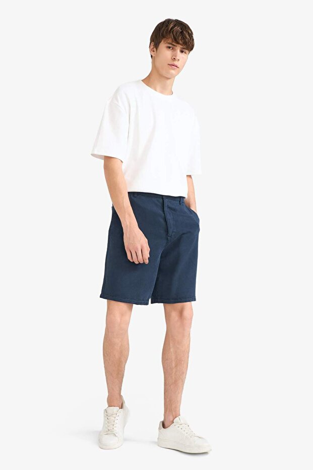 Relax Fit Bermuda Şort E0804AX25SM - 4