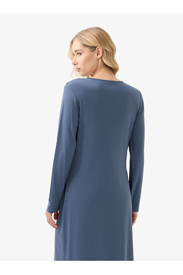 Kadın Gecelik 51929 - Mavi - 2