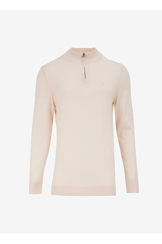 Ekru Erkek Bato Yaka Basic Kazak F4WM-KZK 2846 - 1