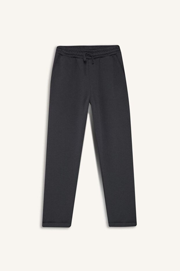 Erkek Çocuk Beli Lastikli Düz Paça Pike Eşofman Altı G1360A825AU - 7