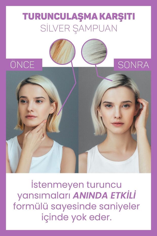 Turunculaşma Karşıtı Mor Şampuan 500ml - 6