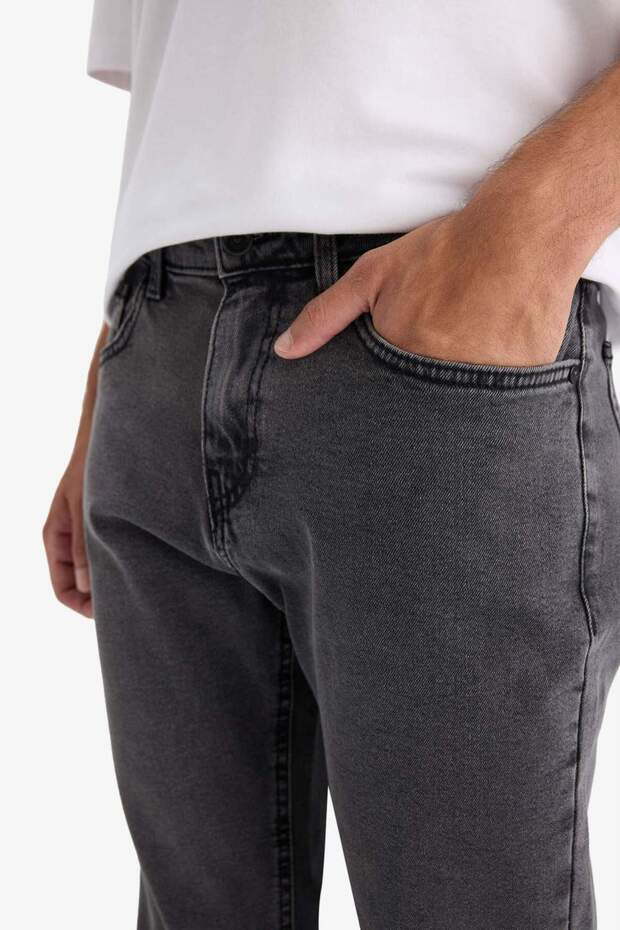 Sergio Regular Fit Normal Kalıp Normal Bel Boru Paça Jean Pantolon F3586AX25AU - 5