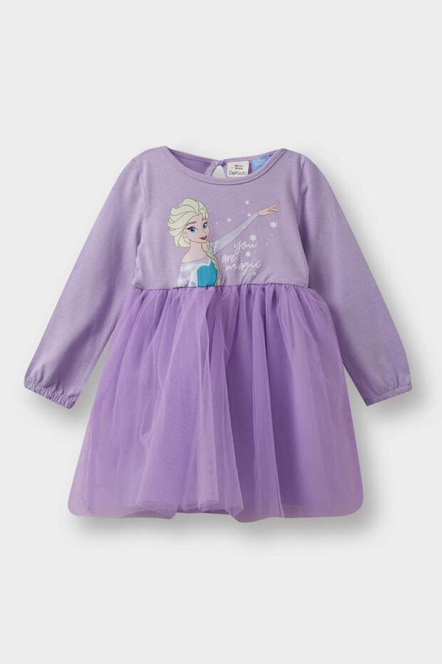 Kız Bebek Frozen Uzun Kollu Tül Elbise F4564A525AU - 1