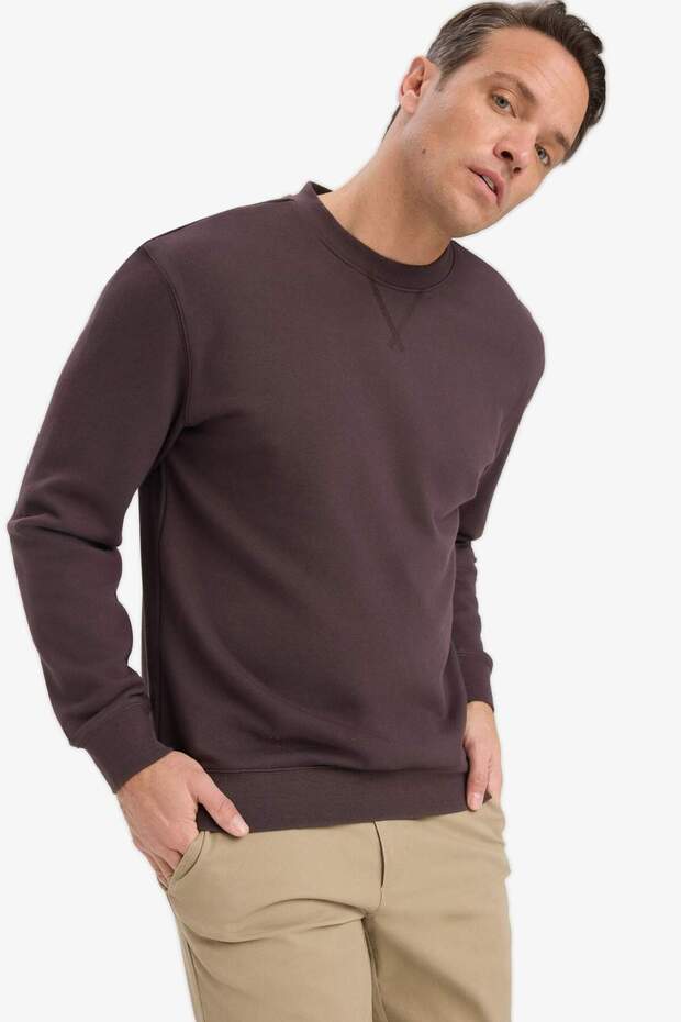 %100 Pamuk Basic Sweatshirt E8339AX25AU - 3