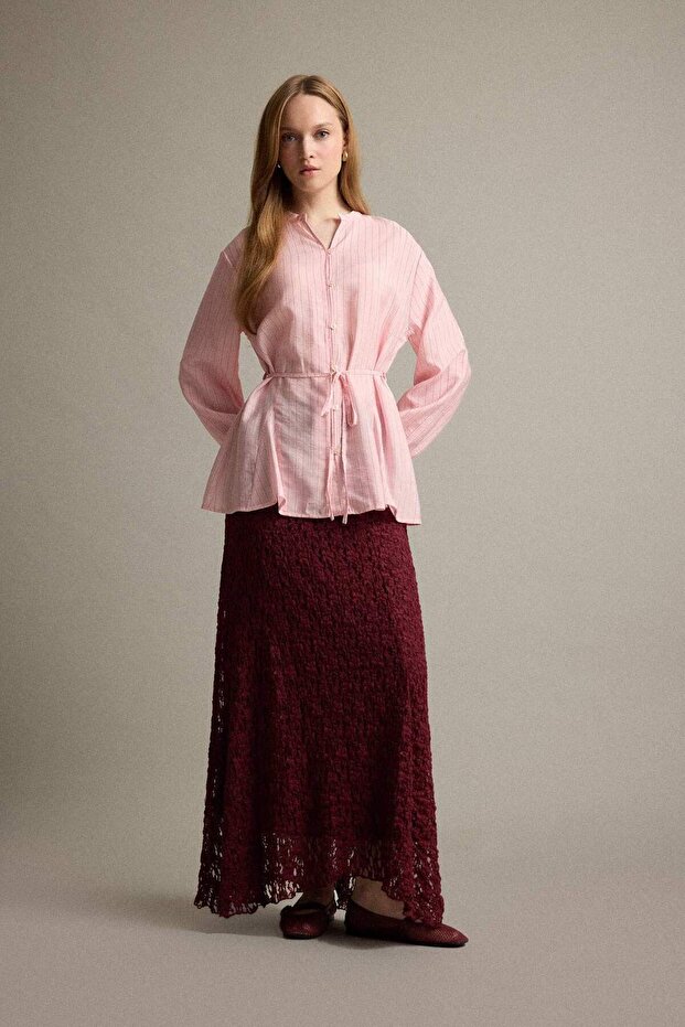 A-Line Lace Maxi Skirt F5244Ax25Au