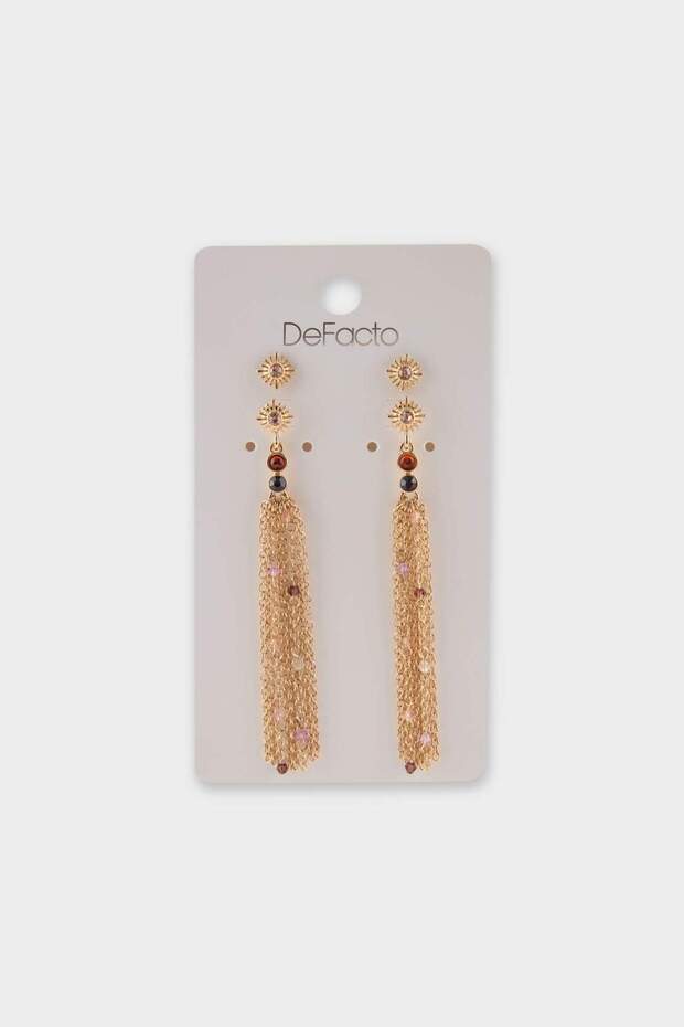 Women's 2-Piece Gold Earrings F6635Axns