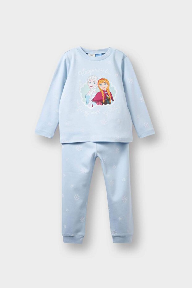 Kız Bebek Frozen Pijama Takımı Uzun Kollu Üst Uzun Alt F4588A525AU - 1