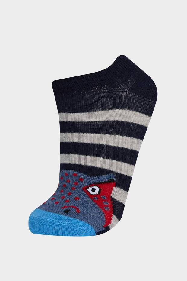 Erkek Çocuk 5'li Pamuklu Patik Çorap F4705A8NS - 5