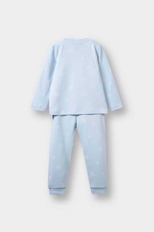 Kız Bebek Frozen Pijama Takımı Uzun Kollu Üst Uzun Alt F4588A525AU - 4