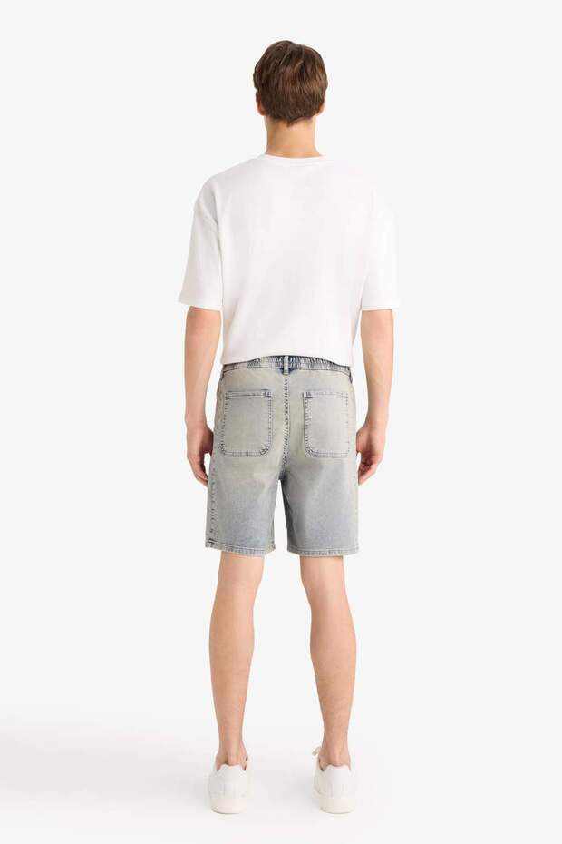Relax Fit Jean Bermuda Şort F8936AX25SM - 6