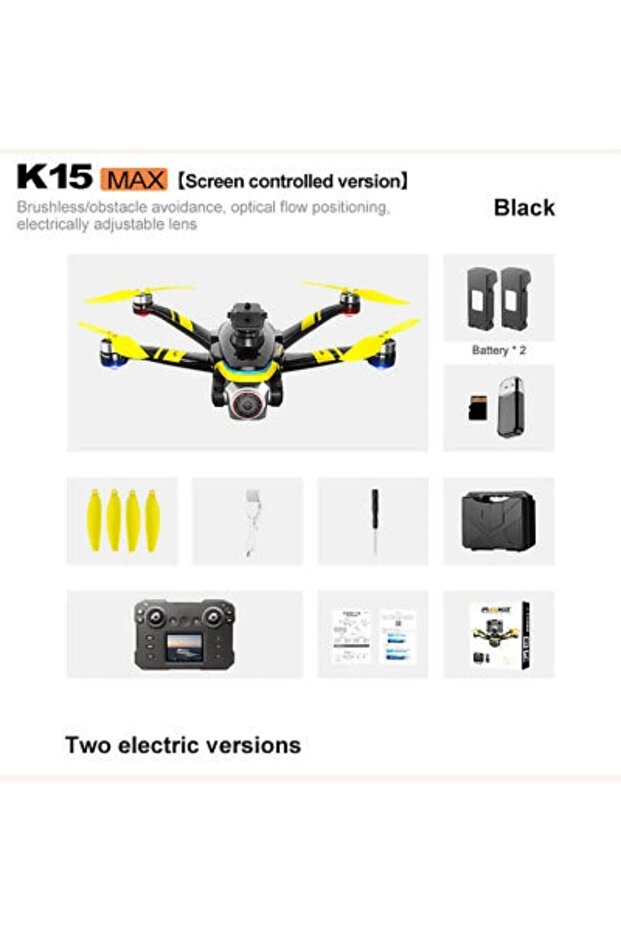 DKH KSeries Drones For Youth and Adults with Double Camera, screen on Remote High resolution K15MAX - 2