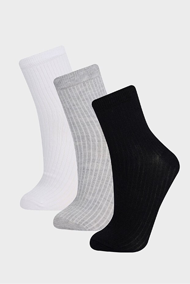 Women's 3-Piece Cotton Socks F5600Axns