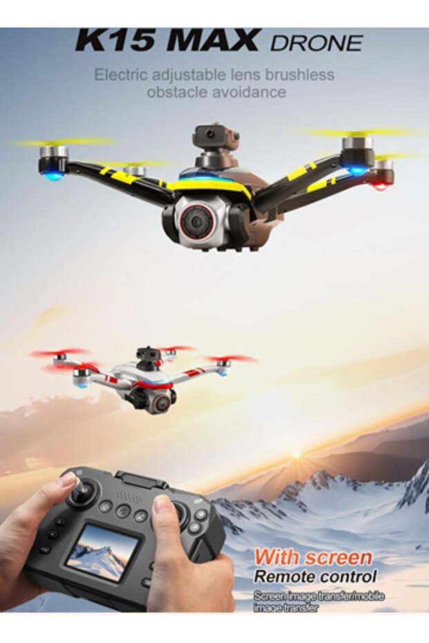 DKH KSeries Drones For Youth and Adults with Double Camera, screen on Remote High resolution K15MAX - 4
