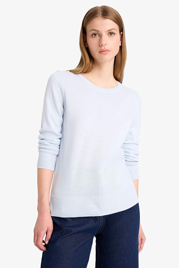 Regular Fit Bisiklet Yaka Triko Kazak F7091AZ25WN - 5
