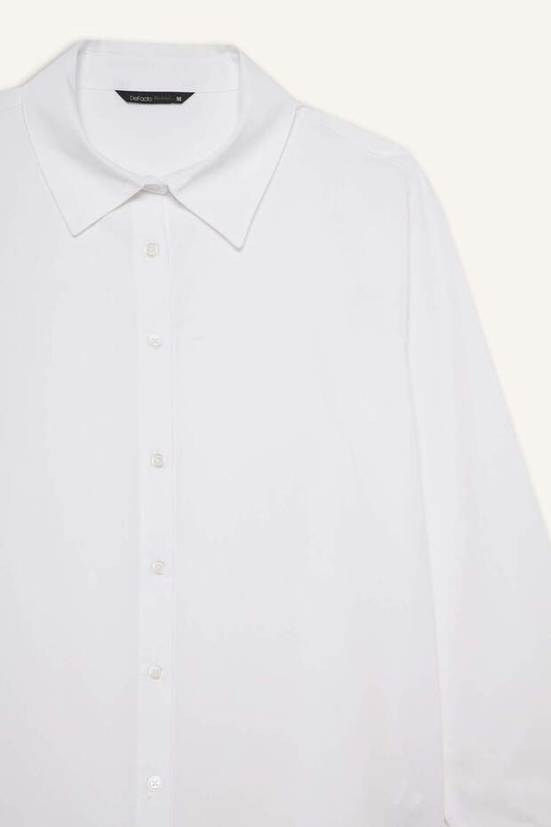 Regular Fit Poplin Uzun Kollu Gömlek F9072AX25AU - 7