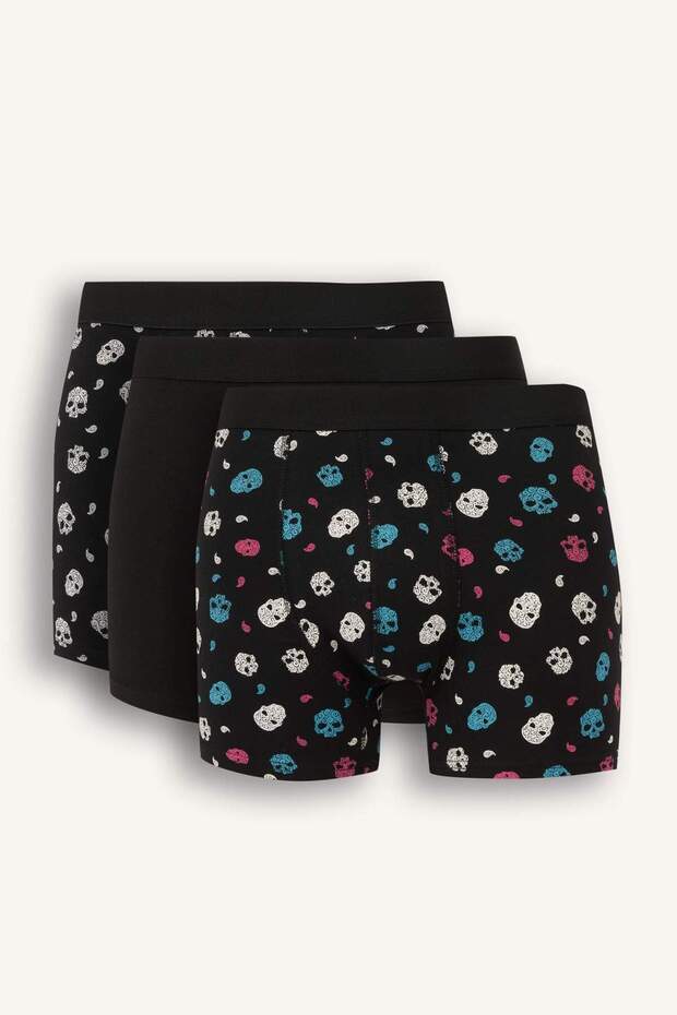 Regular Fit 3'lü Boxer E8707AX25AU - 1