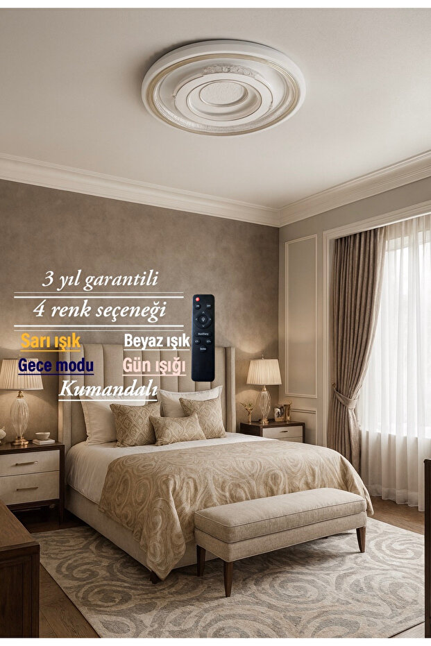Lucent Modern Desenli Plafonyer Avize - 2