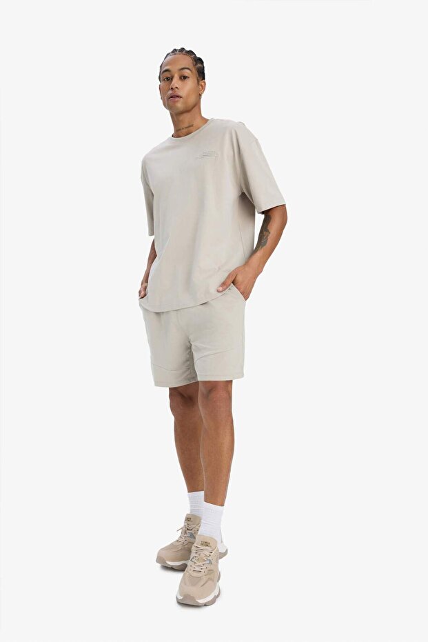 DeFactoFit Standart Fit Sporcu Beli Bağcıklı Cepli Şort E2585AX25SM - 2