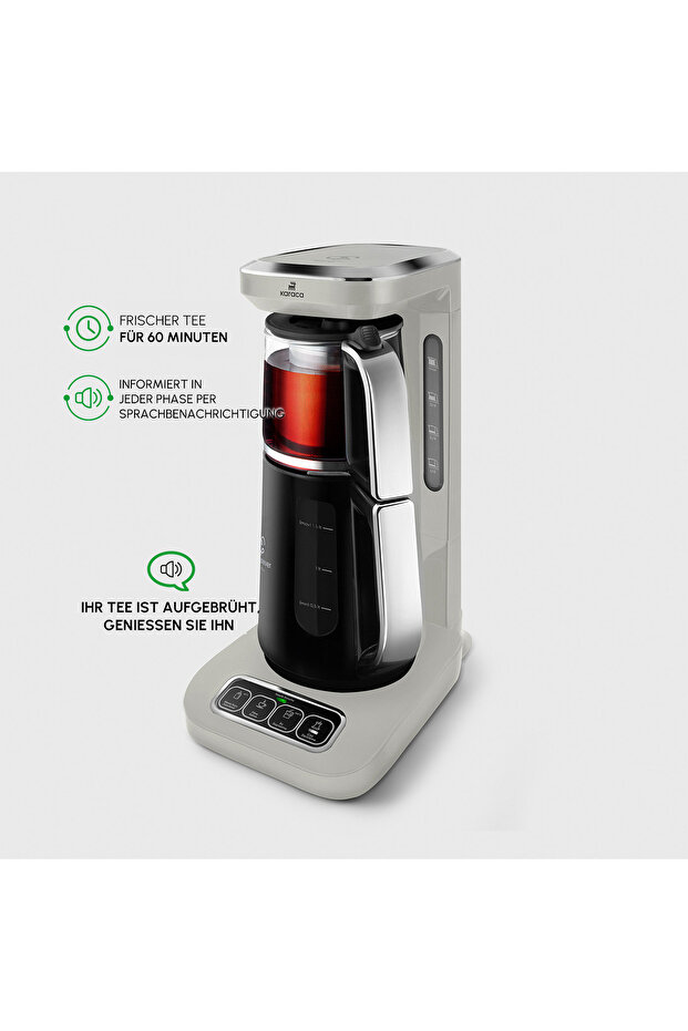 Çaysever Robotea Pro Connect 4 in 1 Sprechender Automatischer Glas-Teekocher und Filter-Kaffe - 5