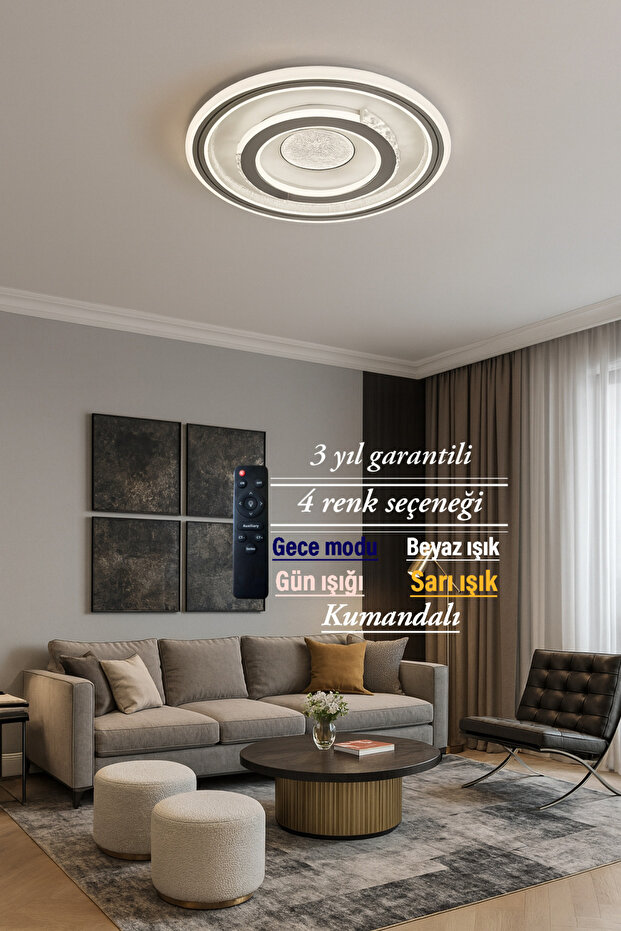 Lucent Modern Desenli Plafonyer Avize - 1