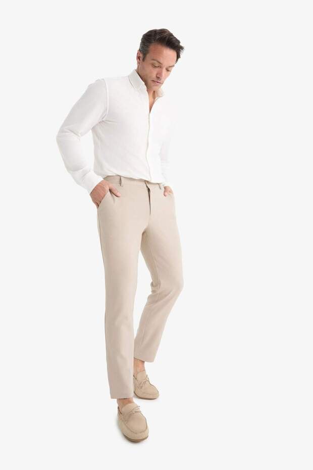 Tailored Fit Straight Leg All-Way Stretch Soft Trousers with Key Pocket C7508Ax25Au - 3