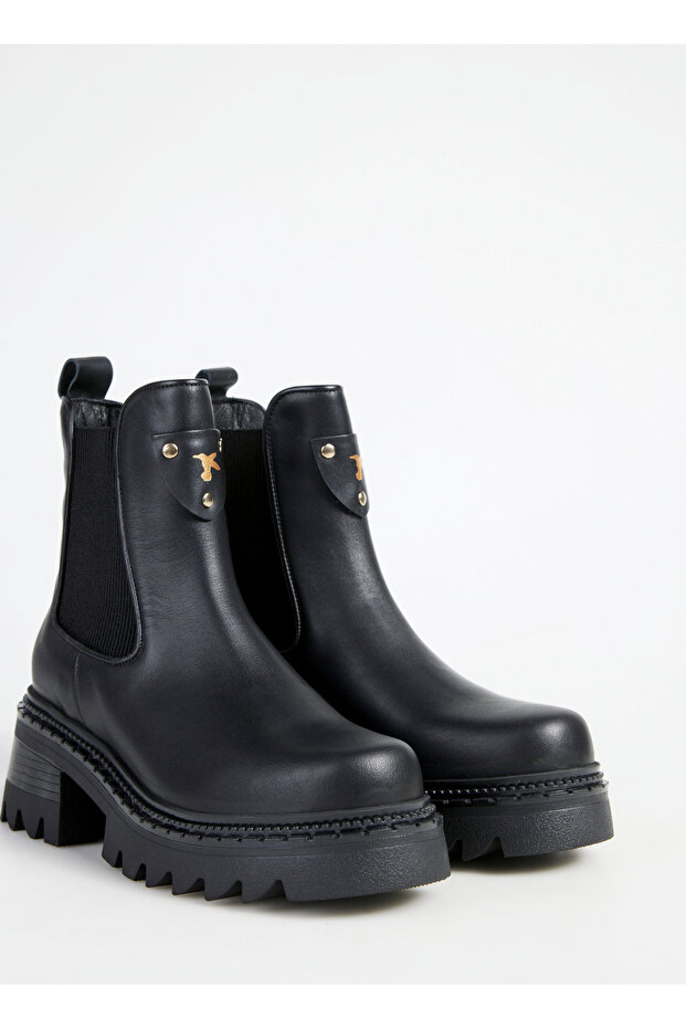 Siyah Kadın Deri Bot D-ELLERY - 5