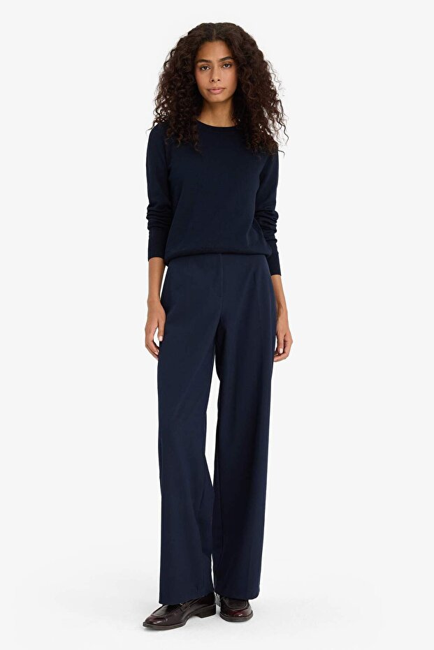 Regular Fit Rundhals-Strickpullover E7889AX25WN - 2