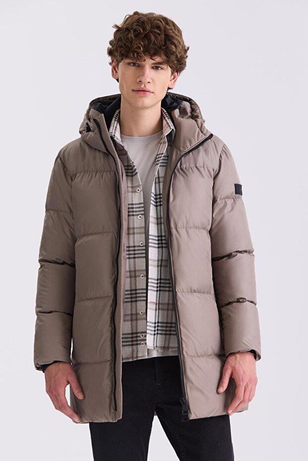 Vızon Comfort Fit Hooded Fully Filled Winter Coat