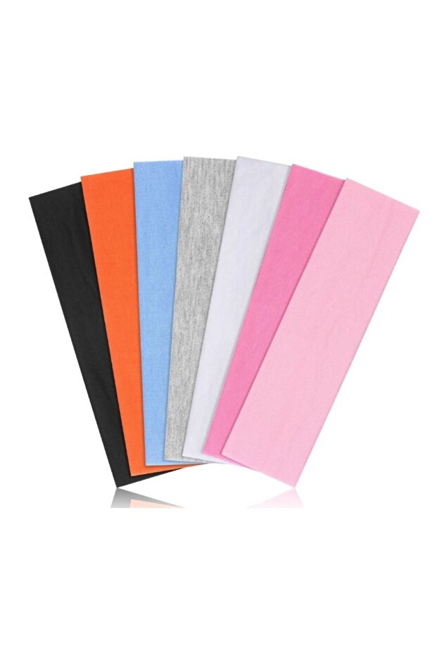 - 7-Pack Colored Plain Headbands