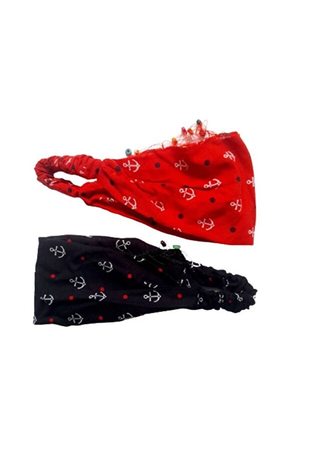 - Stylish Patterned 2-Piece Sheet Bandanas - 1
