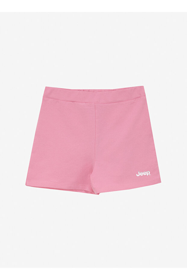 Elastik Bel Relaxed Pembe Kız Çocuk Şort J5SG-SHT7650 - 1