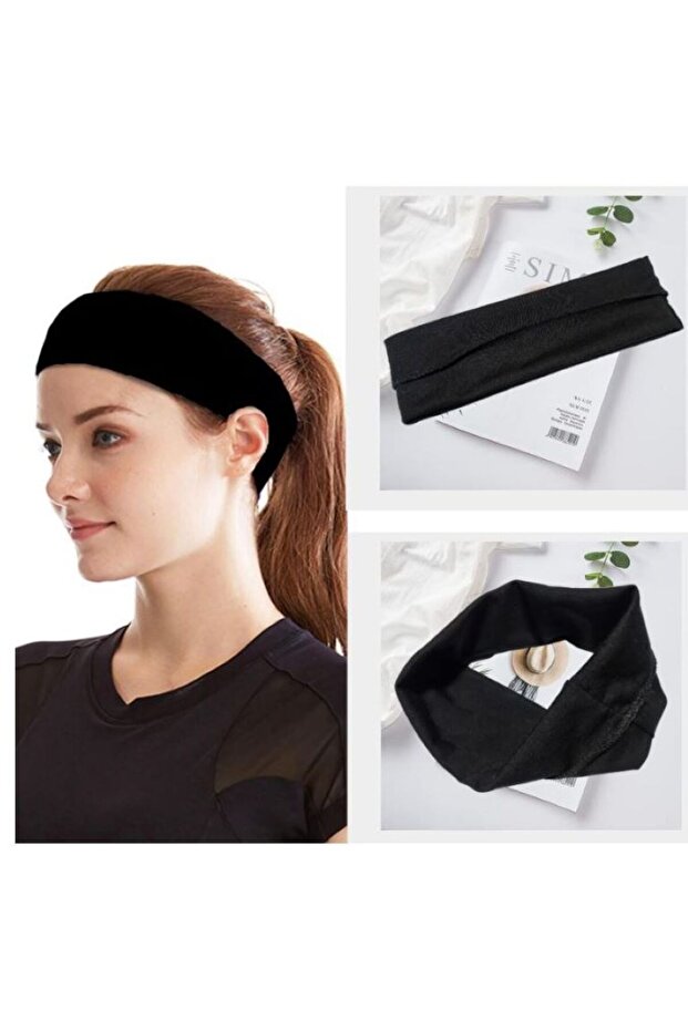 7 قطع من باندانا الشعر ذات اللون الصلب - 5