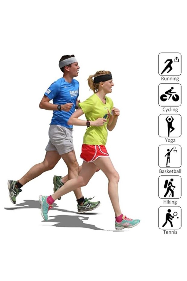 7 قطع من باندانا الشعر ذات اللون الصلب - 4