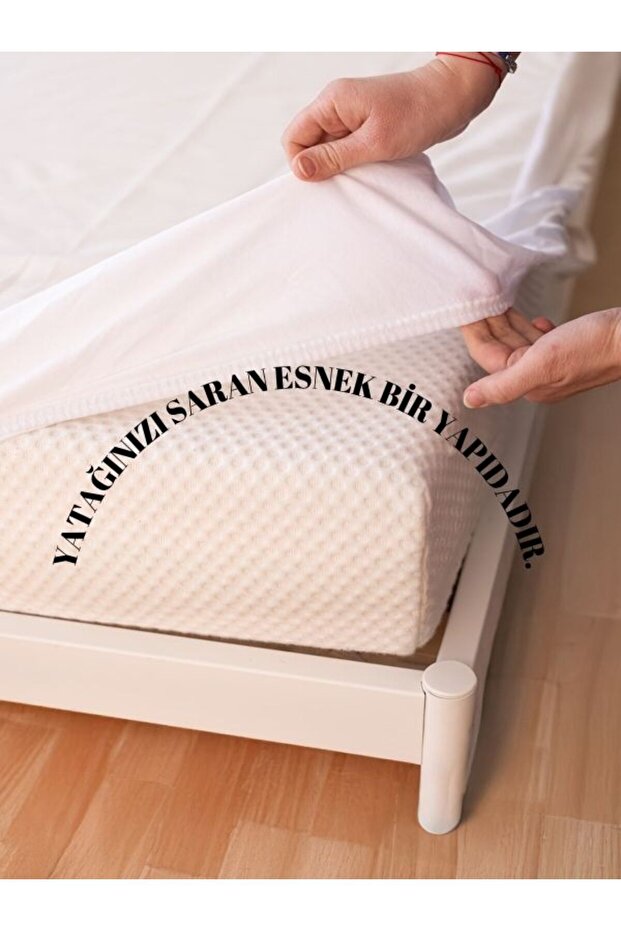 Alez Full Kenar Mikro Fitted Sıvı Geçirmez Sessiz Çift Kişilik-tek Kişilik-bebek Yatak Koruyucu - 4