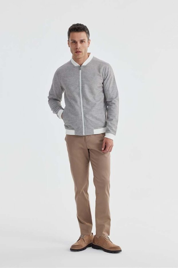 Mink Slim Fit Cotton College Seasonal Coat