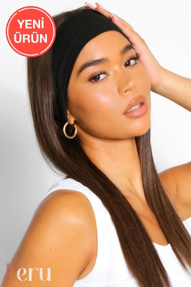 Women's Black Bandana - Hair Band - Sports Band