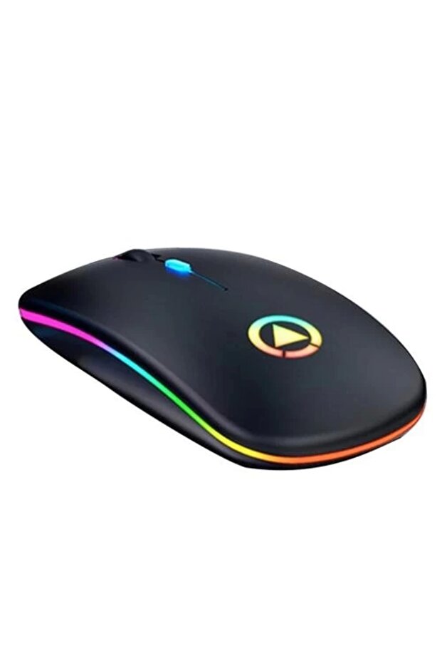 Şarj Edilebilir Kablosuz Led Işıklı Sessiz Optik Mouse - 1