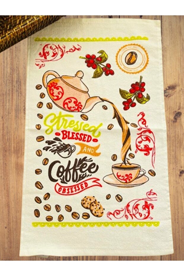 منشفة منقوشة - 1