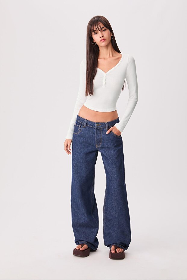 Düğmeli t-shirt - 3