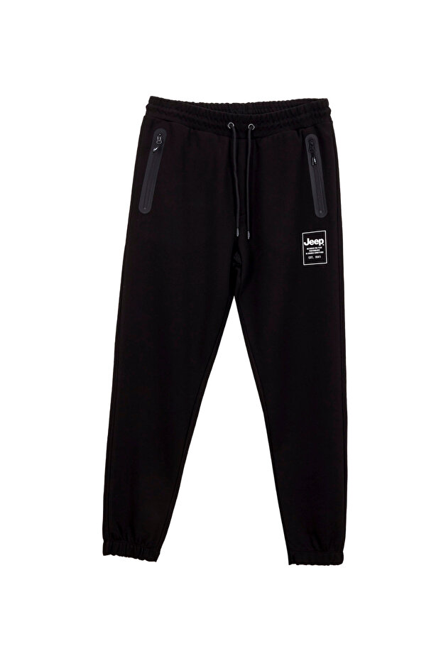 Siyah Erkek Standart Kalıp Eşofman Altı J4WM-EA7357 - 2