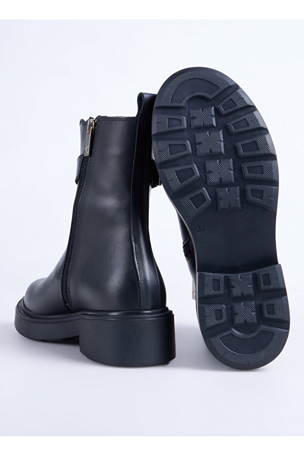 Siyah Kadın Deri Bot D-DAVINIA - 4