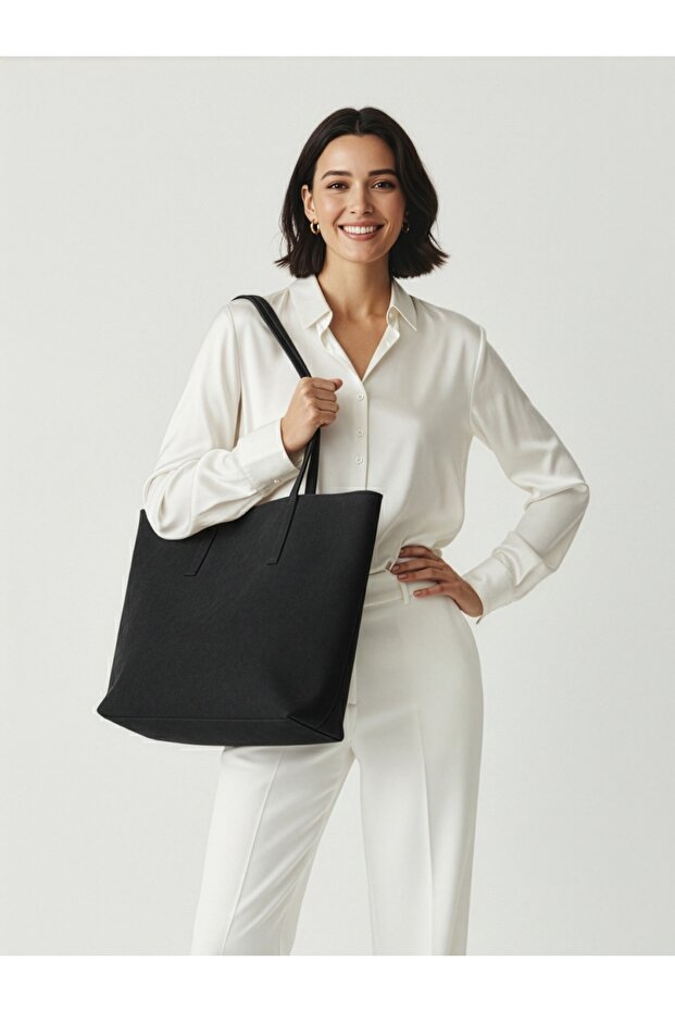Dora Nubuck Waterproof Large Size Women's Hand and Shoulder Bag