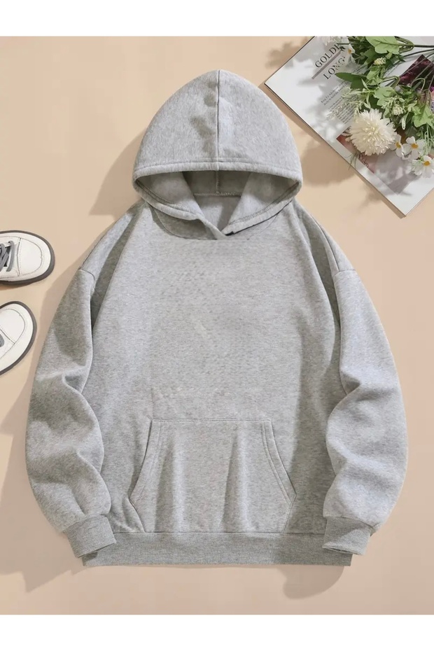 PLZ USE IT سويت شيرت مطبوع كبير الحجم - 2