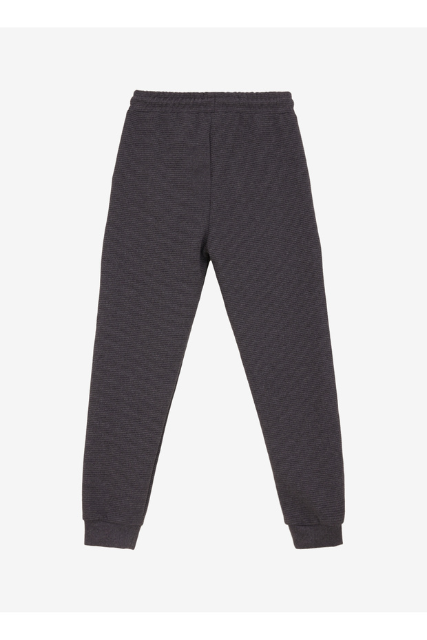 Normal Paça Antrasit Melanj Erkek Çocuk Eşofman Altı J4WB-EA7709 - 4