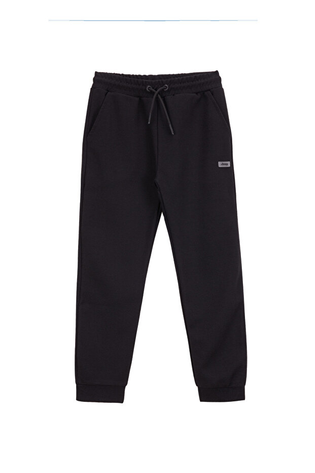 Normal Paça Siyah Erkek Çocuk Eşofman Altı J4WB-EA7709 - 1